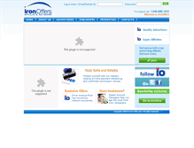 Tablet Screenshot of ironoffers.com